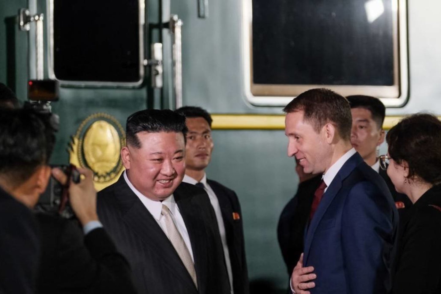Kim Jong Uno ir Vladimiro Putino susitikimas.<br>Imago Images/Scanpix nuotr.