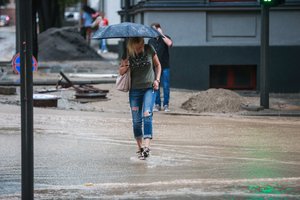 Po rekordiškai karštų dienų – staigios permainos: laukia trumpos liūtys, perkūnija ir smarkus vėjas