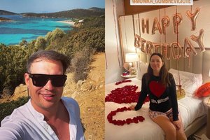 Atlikėjo Algimanto Minalgos-Soliario širdis – užimta: mylimosios gimtadienį paminėjo Sardinijoje