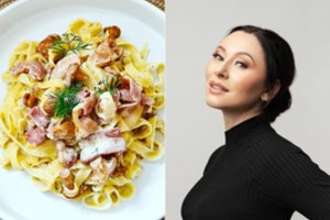 Makaronai su šonine ir voveraitėmis: ilgai neužtruksite, o rezultatas pradžiugins visą šeimą