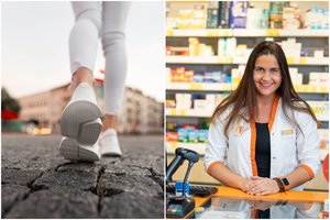 Pataria vaistininkė – ką daryti, jei po vaikščiojimo pavargsta kojos