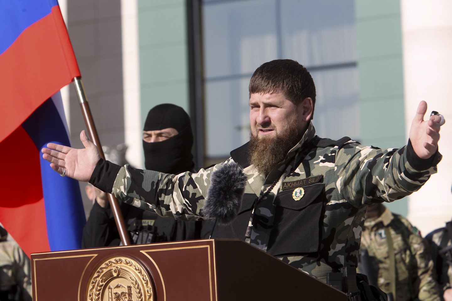 Ramzanas Kadyrovas.<br>AP/Scanpix nuotr.
