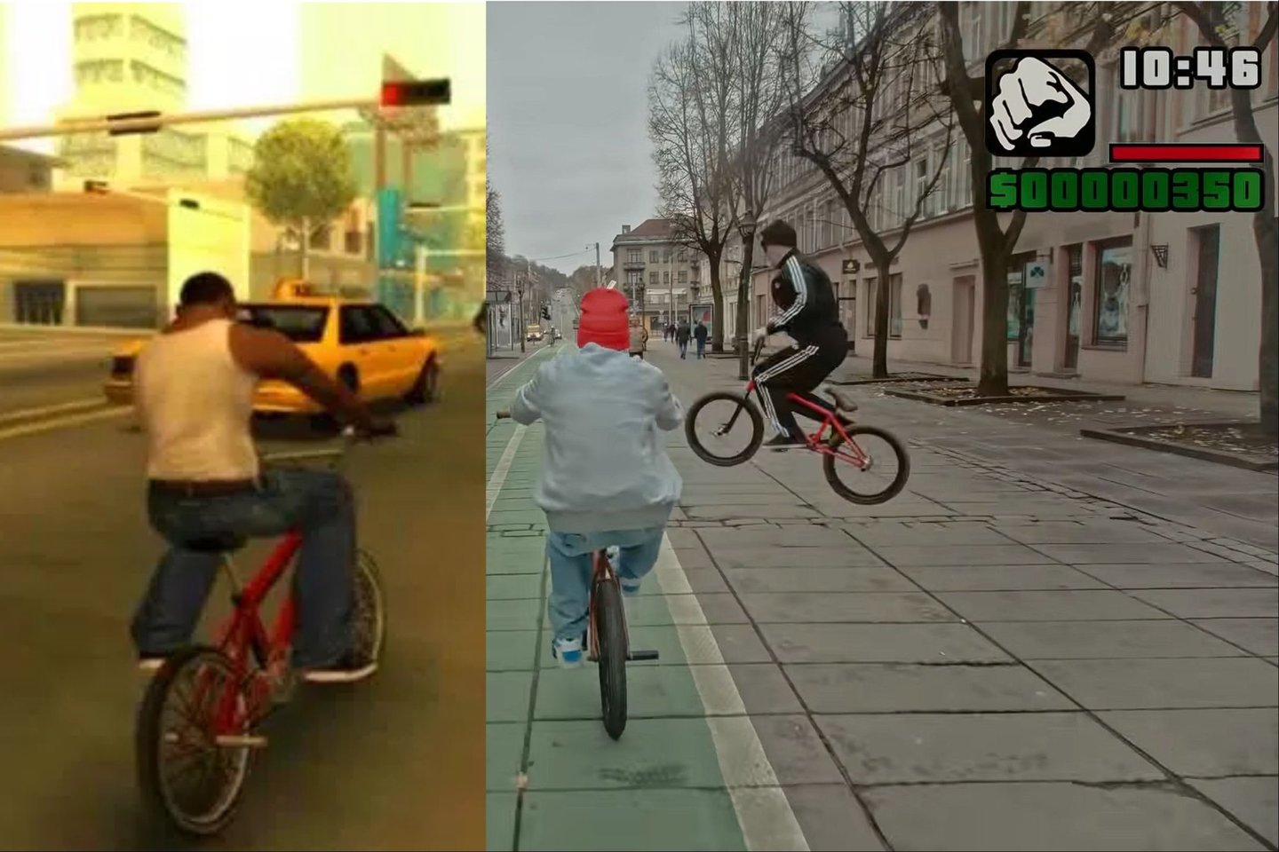  Prieš penketą metų lietuviai puikiai suvaidino „Grand Theft Auto“ žaidimo stilių kirpyklos reklamoje, tuomet jų buvo pilnas internetas.<br> lrytas.lt mont.