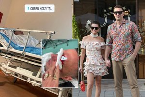 V. Martikonytės vyras atsidūrė Graikijos ligoninėje: „Prabudau išgirdusi triukšmą ir pamačiau daug kraujo“