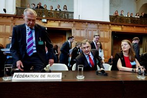 Teismo posėdyje Hagoje – Rusijos ir Ukrainos kaktomuša: užsipuolė dėl „genocido“ bylos