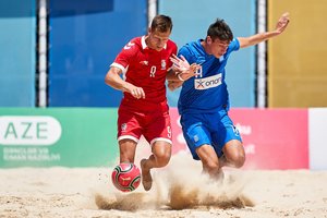 Be nesėkmių: paplūdimio futbolo rinktinė – Europos čempionato B diviziono pusfinalyje