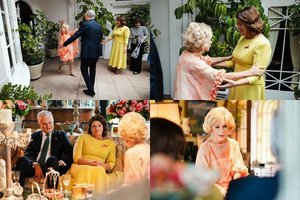 Los Andžele su Rūta Lee susitikusi Diana Nausėdienė žinojo, kuo puoštis: abi moterys pasirinko žaismingumą