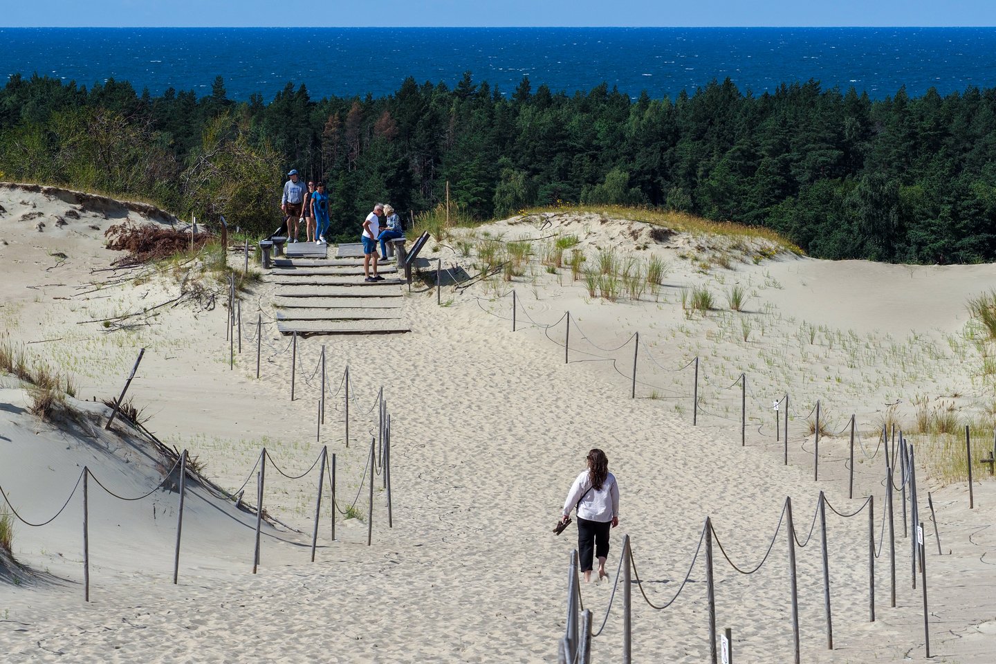 Smalsūs lankytojai dažnai vaikšto ten, kur negalima, nesusirenka šiukšlių, ne vietoje stato automobilius.<br>V.Ščiavinsko nuotr.