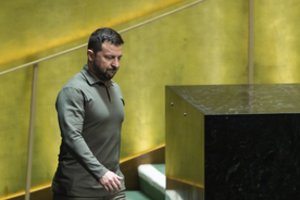 Įtampa neslūgsta: vizito Lenkijoje metu V. Zelenskis nesusitiko su jokiais pareigūnais