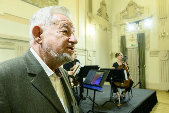  Čiurlionio kvarteto paminėjo 55-metį: S. Lipčius.<br> D. Matvejevo nuotr.