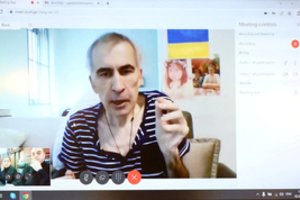 M. Saakašvilį ligoninėje aplankė buvusi jo žmona