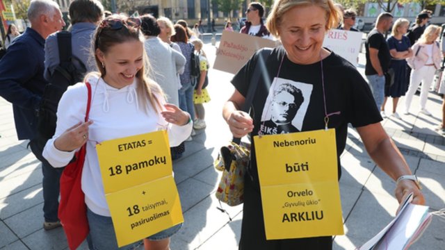 Protestuoti žygiu per Lietuvą nusprendę mokytojai: jei būsime išgirsti, parskrisime ant sparnų