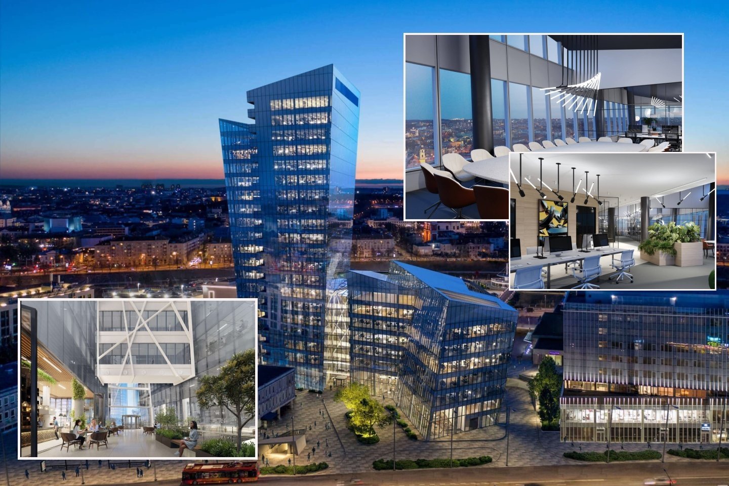 Pasaulinio garso architekto Danielio Libeskindo projektas suteiks naują veidą šalies biurų rinkai. Jo fasadas buvo stiklinamas daugiau nei metus.