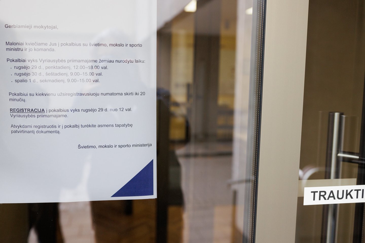 Mokytojų streikas.<br>T.Bauro nuotr.