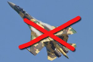 Pranešama, kad rusai numušė vieną pažangiausių savo naikintuvų