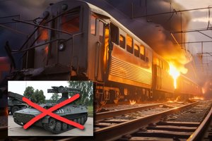 Skelbia, kad traukinys sutraiškė rusų priešlėktuvinės gynybos sistemą