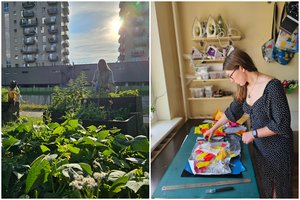 Architektės veiklos nustebintų ne vieną: kuria bendruomeninius daržus ir rankines iš maišelių