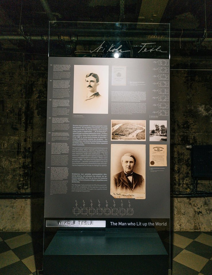 Paroda „Nikola Tesla – žmogus, apšvietęs pasaulį“ Energetikos ir technikos muziejuje veiks iki gruodžio 3 d.<br>Rengėjų nuotr.