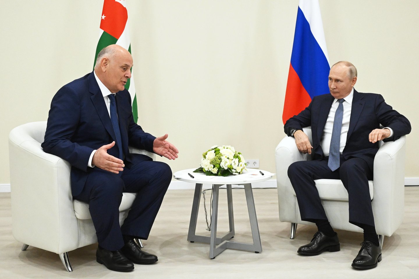A. Bžania ir V. Putinas.<br>Imago-images/Scanpix nuotr.
