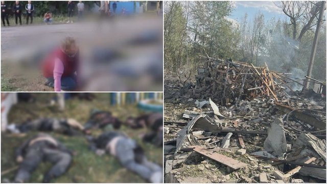 Sukrečiantys vaizdai iš Ukrainos: rusams smogus į maisto prekių parduotuvę žuvo 47 žmonės