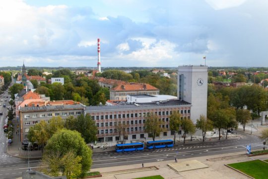 Rekonstruojamas Klaipėdos valstybinis muziknis teatras. 