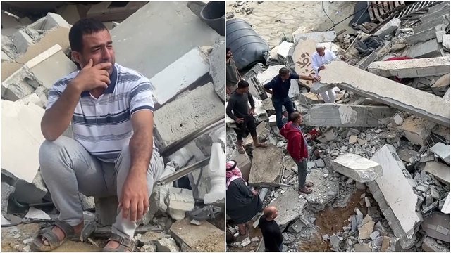 Po Izraelio atsakomųjų smūgių – šimtai aukų Gazos Ruože: išgyvenusių ieškoma po griuvėsiais