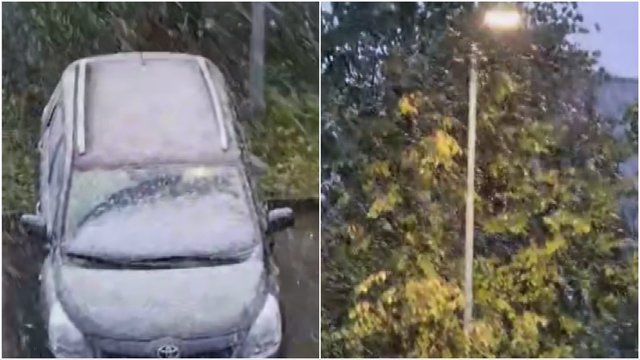 Lietuvoje ryte pamatytas vaizdas pribloškė žmones: automobilius padengė sniegas