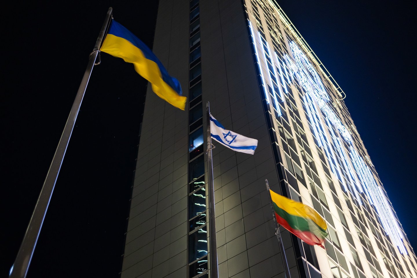  Vilnius pademonstravo solidarumą su Izraeliu.<br> S.Žiūros nuotr.