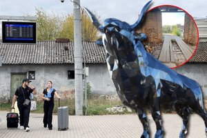 Kaunas svečius išlydi griuvenomis ir spindinčiu Tauru: ar reikalingi šiam miestui simboliniai vartai?