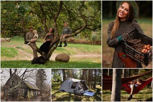 Neįžengiamą sodybą Plateliuose įsigiję klaipėdiečiai: per metus aplinką pakeitė neatpažįstamai, bet vis dar gyvena palapinėje