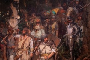 Gedimino mirtį gaubianti paslaptis įkvėpė į Valdovų rūmus atgabentą įspūdingo dydžio paveikslą