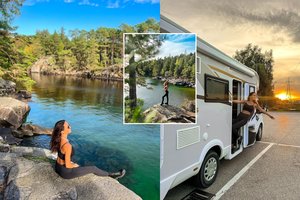 Kelionę kemperiu pirmąkart išbandžiusi Ieva Swan: „Smagu, kai dar yra pirmų kartų“