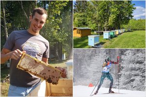 Biatlonininko V. Strolios talentas – ne tik ant slidžių: mėgaujasi maloniu bitininkystės rūpesčiu