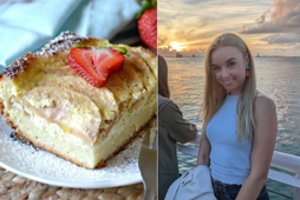 Minkštutis varškės ir obuolių pyragas pagal Liuciją: užteks ir šeimai, ir draugams