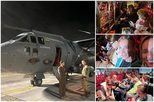 Namo grįžta dar daugiau lietuvių: iš Tel Avivo pakilo karinis orlaivis „Spartan“