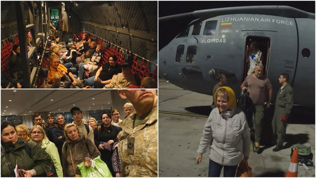 Lietuviai kariniu lėktuvu evakuoti iš Izraelio į Turkiją: gyventojų veiduose šypsenos