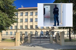 Po grasinimų susidoroti su žydų bendruomene gimnazija priversta grįžti į nuotolinį mokymą: prie mokyklos budės tėvai