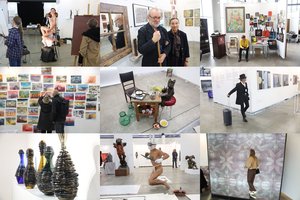 Prasidėjo meno mugė ArtVilnius – lankytojai žavisi, derasi dėl kainų arba stengiasi nusukti akis