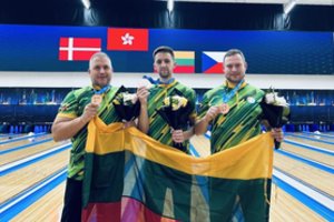 Lietuvių trejetas iškovojo bronzą Kuveite vykstančiame pasaulio boulingo čempionate