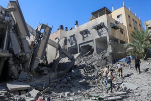 JT agentūra: pirmąją karo savaitę Gazoje iš namų pasitraukė 1 mln. palestiniečių