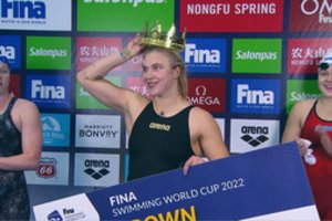 Pasaulio taurės aukso medalius Atėnuose iškovoję R. Meilutytė ir D. Rapšys – vienu žingsniu arčiau trigubos karūnos