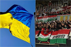 Ukrainos vėliavą Vilniuje išniekinę užsieniečiai – futbolo aistruoliai