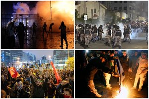 Po smūgio Gazos ligoninei – įsiūtis arabų šalyse: minios išėjo į gatves, vyksta susirėmimai