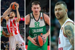 Pažymiai Eurolygos lietuviams: vos vieno kėlinio žaidėjai ir D. Lavrinovičiaus debiutas