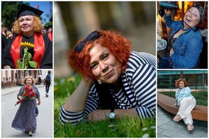 Humoristė Violeta Mičiulienė liko priblokšta dovanų gavusi sudžiovintą vištos galvą