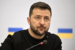 Volodymyras Zelenskis pasveikino „galingą kalbą“, kurioje JAV prezidentas pareiškė paramą Ukrainai