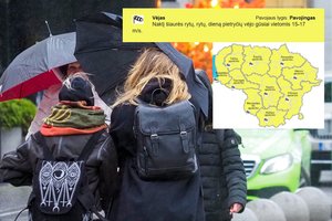 Įspėja pasiruošti – naktį Lietuvą talžys smarkus vėjas