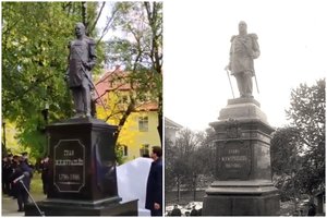 Provokuojanti Rusijos žinutė Vilniui – Kaliningrade priešais Lietuvos konsulatą pastatė M. Muravjovo-Koriko paminklą