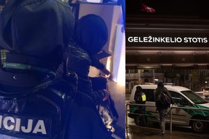 Kauno geležinkelio stotyje atšauktas planas „Skydas“: dėl incidento apklaustas rusakalbis vyras