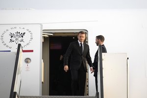 Prancūzijos prezidentas atvyko į Izraelį su solidarumo vizitu